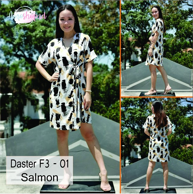 daster kimono F3-01 salmon 1